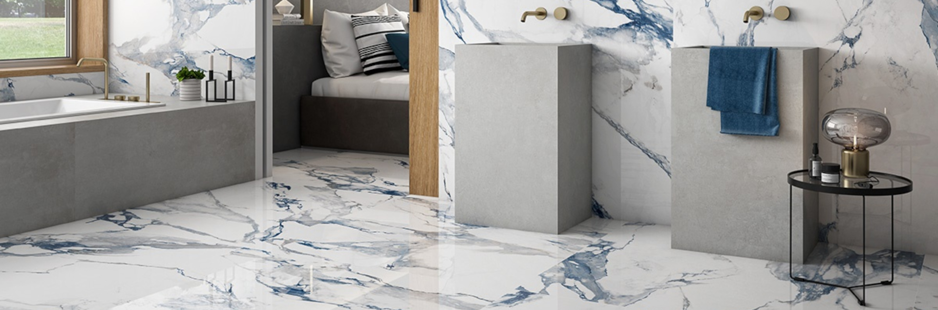 Floor tiles Crash Blue Lifestyle slider